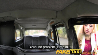 FakeTaxi - Csöcsös világos szőke popóba kefélve