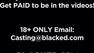 BLACKED - szőrös pinájú csaj imádja a fekete farkat