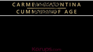 Karups - Carmen Valentina fiatal hapsival dug