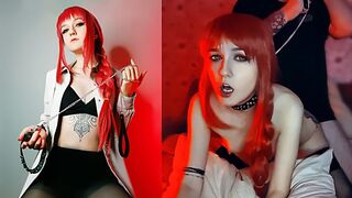 Makima elvesztette az ellenőrzést háziállata felett - forró cosplay sex sunako kirishiki szerepében