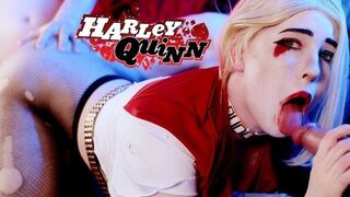 Méretes hímvessző a harley quinn jelmezben - Mollyredwolf csábítása