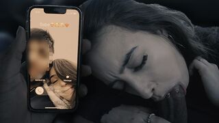 Tini spiné megcsalja a pasiját és leszopja a méretes kárót